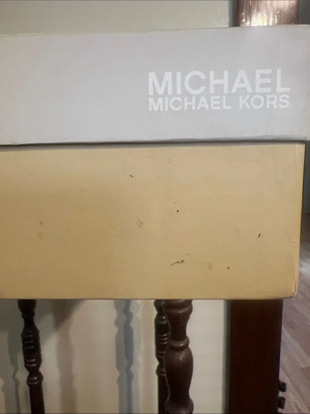 Michael Kors Dark Brown Peep-Toe Wedge Espadrilles with Bow